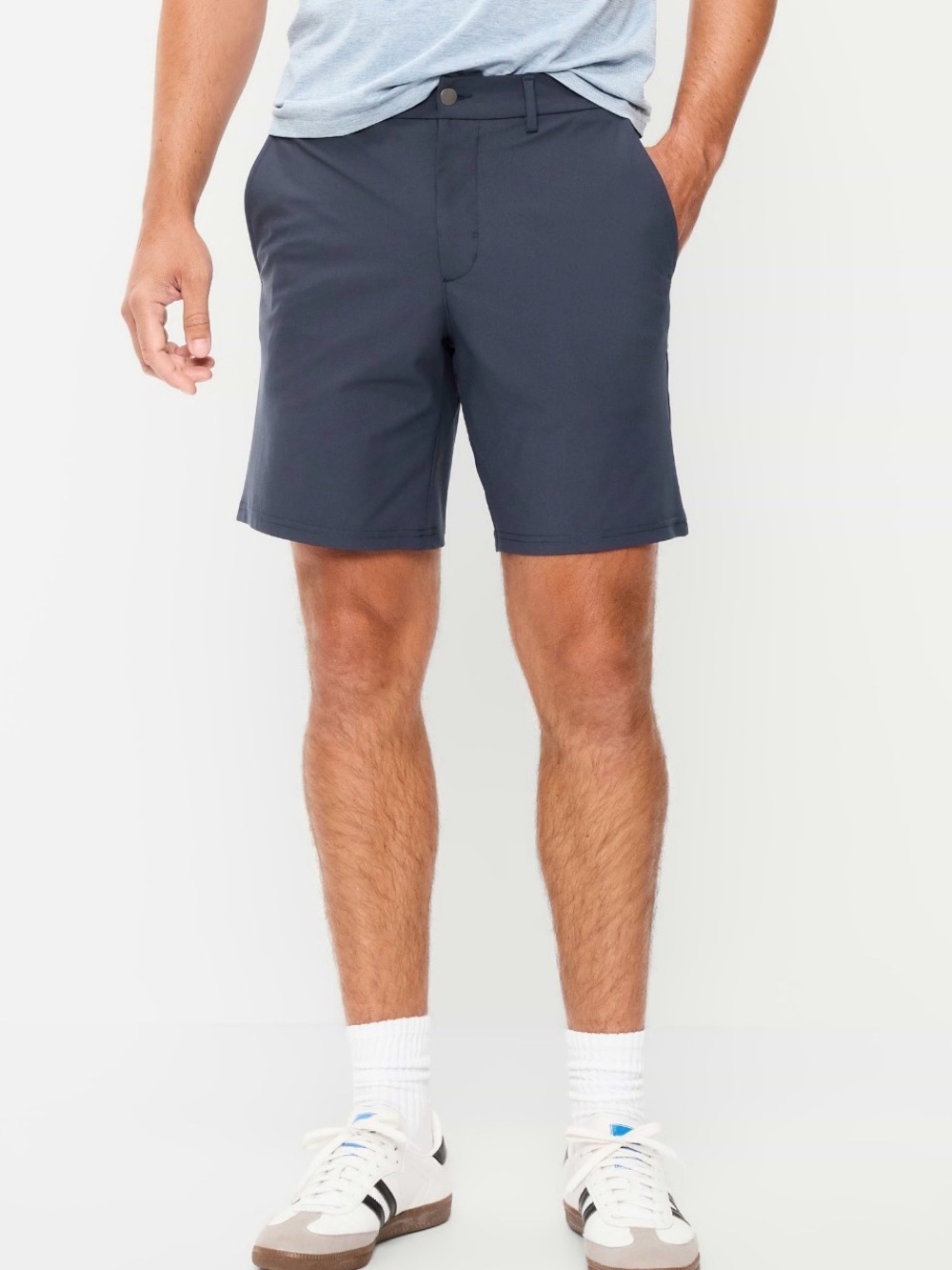 Old Navy Tech Hybrid Men's Navy Blue 31 Zip Pocket Stretch Shorts
